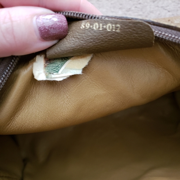 Auth Vintage Gucci red and green stripe clutch bag - Picture 7 of 8